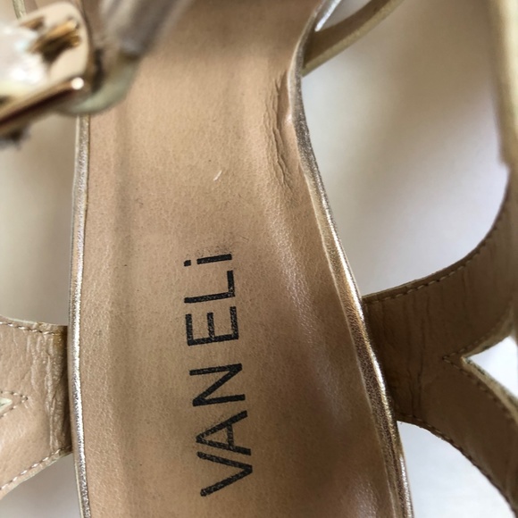 Vaneli Vero Cuoio Strappy Platform Ankle Strap Open Toe High Heel Sandals Sz 6.5 - Picture 4 of 11
